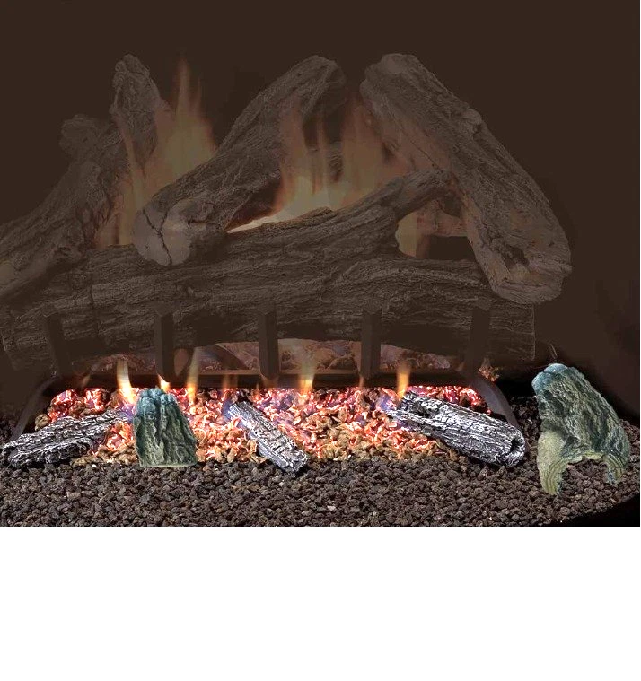 DLB2 Log Bed Cover Kit For Vented & Ventless Logs -- hides controls & gas lines - Image 2 of 4