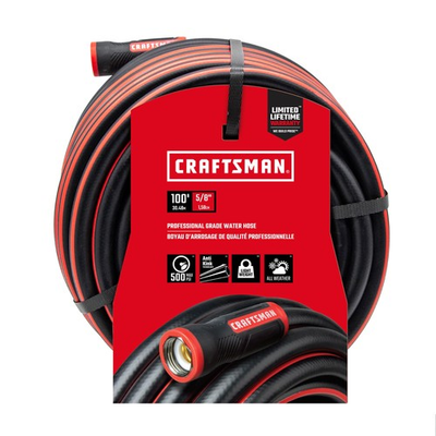 #ad Craftsman Heavy Duty Professional Grade Black Garden Hose 100 Feet x 5 8 Inch $120.80
