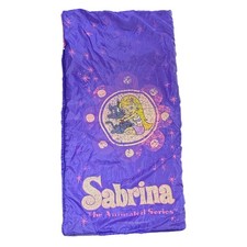 Vintage Sabrina the Animated Series Purple Sleeping Bag Kids 90s Cartoon