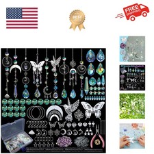DIY Suncatchers, 400pcs Sun Catchers Making Supplies Kit Art and Crafts for A...