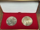 (2 coin) 1923 & 1928s Peace Silver Dollars 90% Silver toned — photo 1