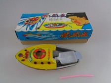 Flying Fish Anand Kerzenboot Blechspielzeug Japan in OVP (8884)