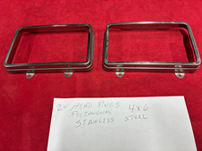 2-headlight Ringsdoors Stainless Steel Gm-ford Olds 2-headlight Ringsdoors Stainless Steel Gm-ford Olds