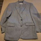 Jos A Bank Signature 2 Piece Suit Mens 41R/35R pants Gray 100% Wool