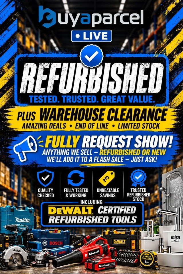 Buyaparcel LIVE Refurbished Stock |£1 Start Auctions | Live ONLY Flash Sale