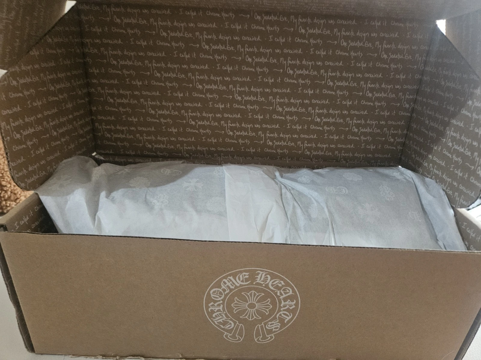 felpa con cappuccio cuori cromati taglia largeChrome Hearts Online Exclusive 1988 Glitterata Ver