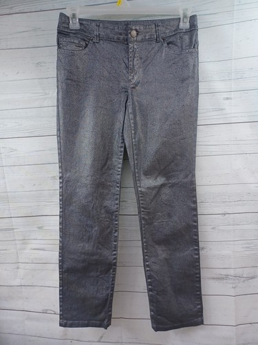 Ensemble Jean Chico's Platinum - Veste Et Pantalon Stretch Imprimé Animal - Taille 0