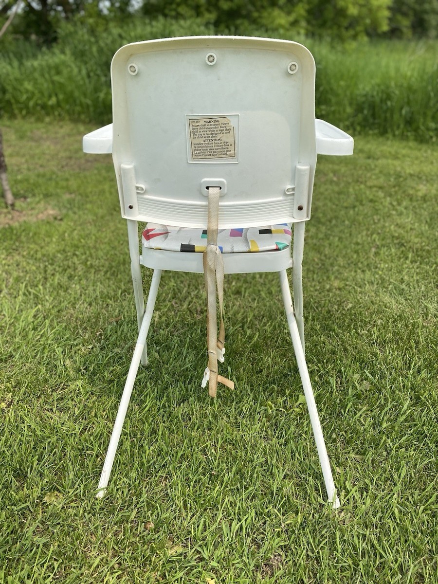 Vintage Cosco Metal Vinyl Baby Highchair High Chair | eBay