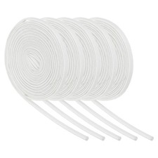 5 pezzi manicotto antincendio treccia isolamento filo, 9,8 piedi-1 mm ID bianco, silicone alta temperatura