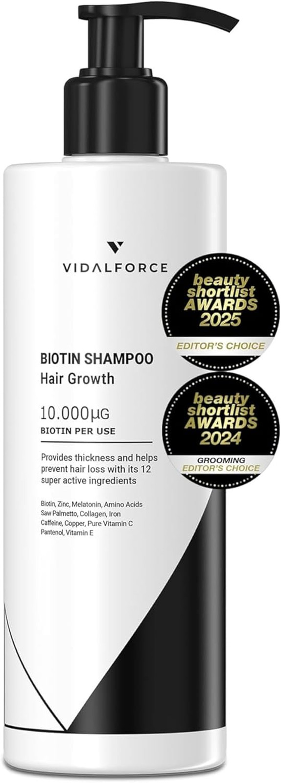Miglior Shampoo Anticaduta 2024/2025: Biotina 10000 mcg e Zinco 400ml