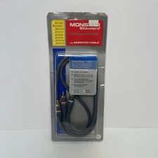 BRAND NEW MONSTER STANDARD INTERLINK 100 1M 3.3 FEET INTERCONNECT CABLE 24k GOLD