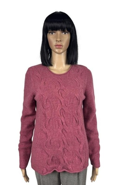 Women Peter Hahn Sweater Pink Cashmere 36 / S / 44 #C958