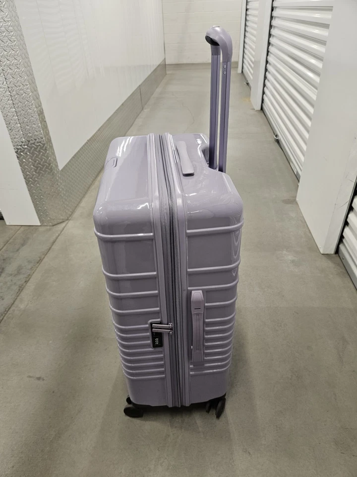 Beis The Large Check-In Roller Luggage With Adjustable Straps, Glossy Lavender - Image 4 of 4