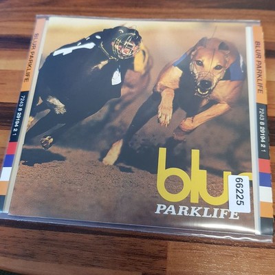 BLUR parklife SLIP EX/EX (CD Album, Rock, Food, 1994)