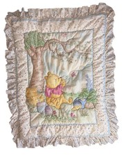 Vintage Winnie The Pooh Eating Honey Comforter Wall Hanging 35 x46