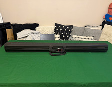Rare 3/4 snooker/pool hard, luxury case, holds 2 cues and 4 accessories sections