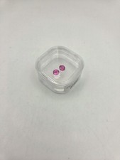 Pair of Faceted Lab Created Ruby 2.ctw Min 6mm