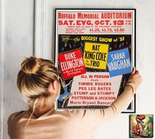 Nat King Cole Trio Duke Ellington: Live Konzert Tour Repro Poster - 30"x24"