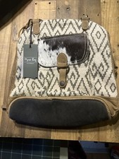 Myra Bag Amber Hairon Pocket Backpack