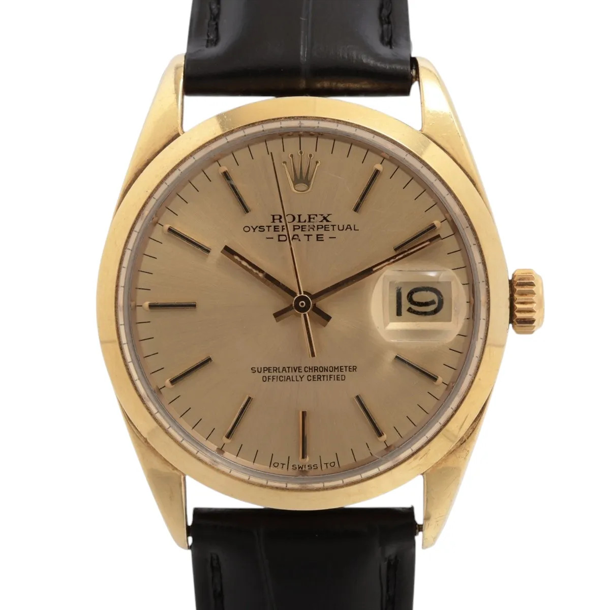 Rolex Oyster Perpetual Date 1550 GP×SS