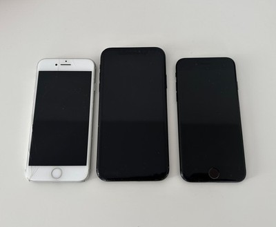 Apple iPhone 7 128GB, iPhone XR 64GB und Schwarz Smartphone Aktivierungssperre