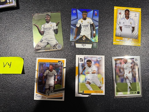 Vinicius Jr 6 Card Lot Vini Jr Real Madrid Brazil Topps Donruss Soccer Cards
