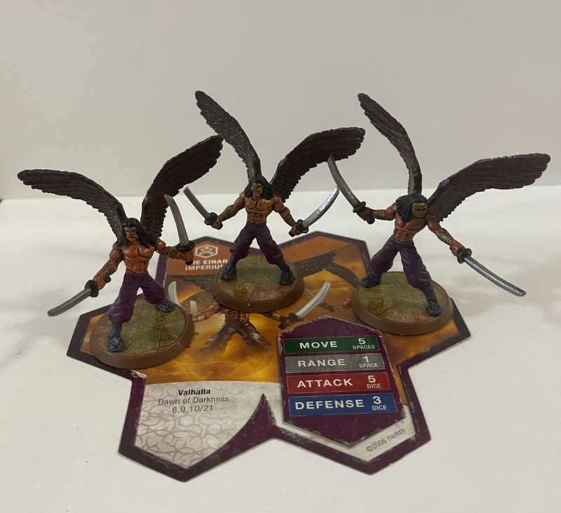 Heroscape Einar Imperium  Figures And Card Dawn of Darkness