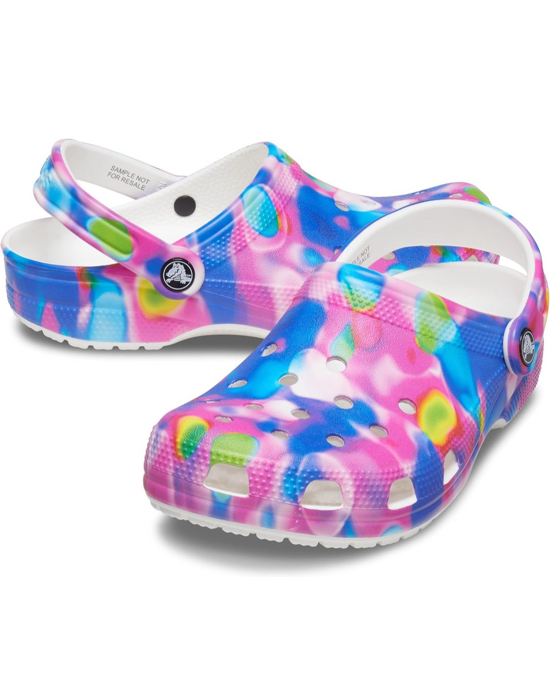 New Men's Crocs Classic Solarized Multicolor Clogs Size M 13 Stylish Design