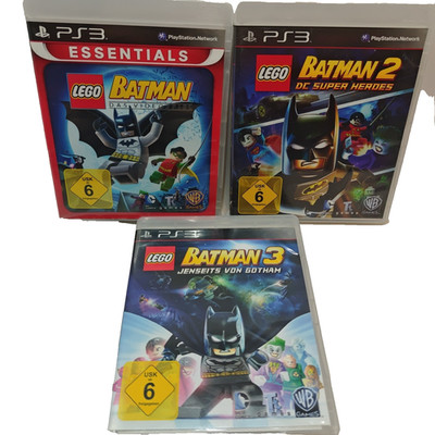 LEGO Batman 1 3 PS3   PlayStation 3 Spiele Sammlung   Action Adventure   Deutsch