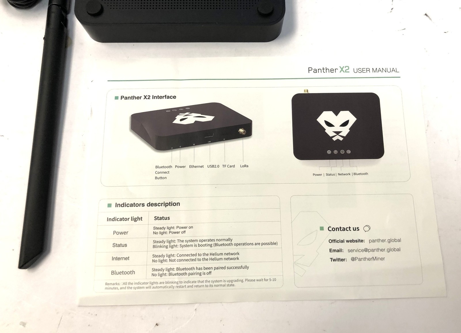 NEW Panther X2 Helium Hotspot Miner – HNT Crypto LoRaWAN Gateway