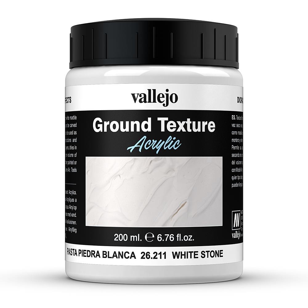 Vallejo 200ml Diorama FX - Ground Texture: White Stone Paste Basing Scenery Terr - Image 3