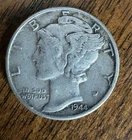 1944-P MERCURY Silver DIME, Circulated, You grade it!