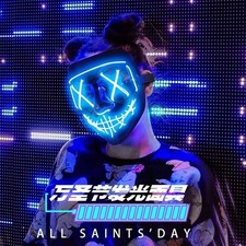 Halloween Clubbing Light Up LED Mask Costume Rave Cosplay Party Accessory Gift