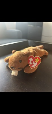 Ty Beanie Baby Bucky the Beaver style 4016 DOB 6-8-95 MWMT