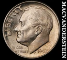 1947-D Roosevelt Dime- Silver- Choice Gem Brilliant Unc- No Reserve #K2864