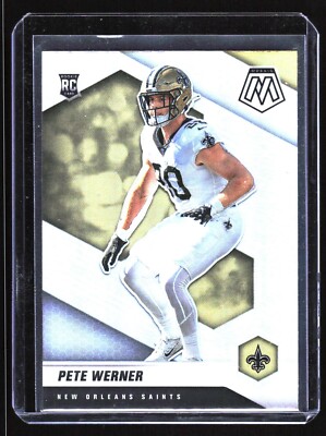 2021 Mosaic Silver Prizm Pete Werner #367 RC New Orleans Saints
