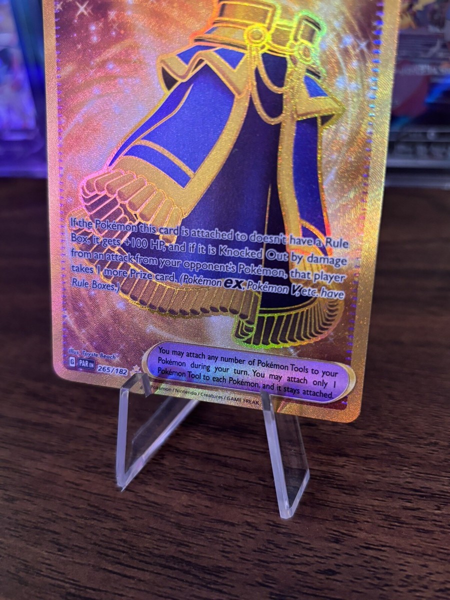 luxurious cape pokemon card value Pokémon TCG Luxurious Cape 265/182 Gold Holo Trainer Full Art - Paradox  Rift