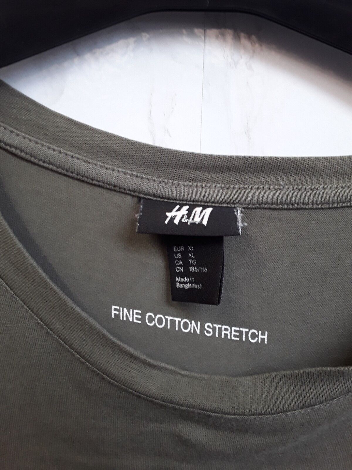 H&M Mens Olive Green T-Shirt Size XL | eBay