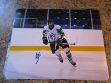 KAIDEN GUHLE PRINCE ALBERT RAIDERS SIGNED 8 X 10 MATTE PHOTO (A)