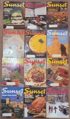 VINTAGE SUNSET MAGAZINES 1991 FULL YEAR | eBay