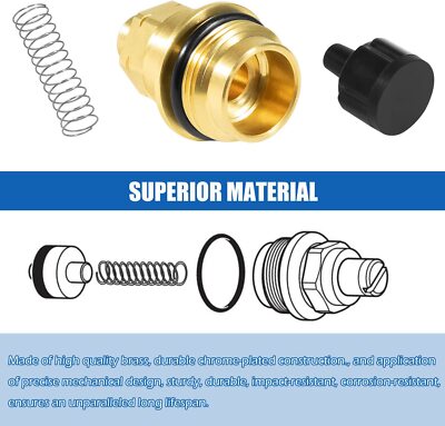 For Moen 12318 Stop-Check Valve Kit Legend Icon One-Handle Tub and Shower Faucet
