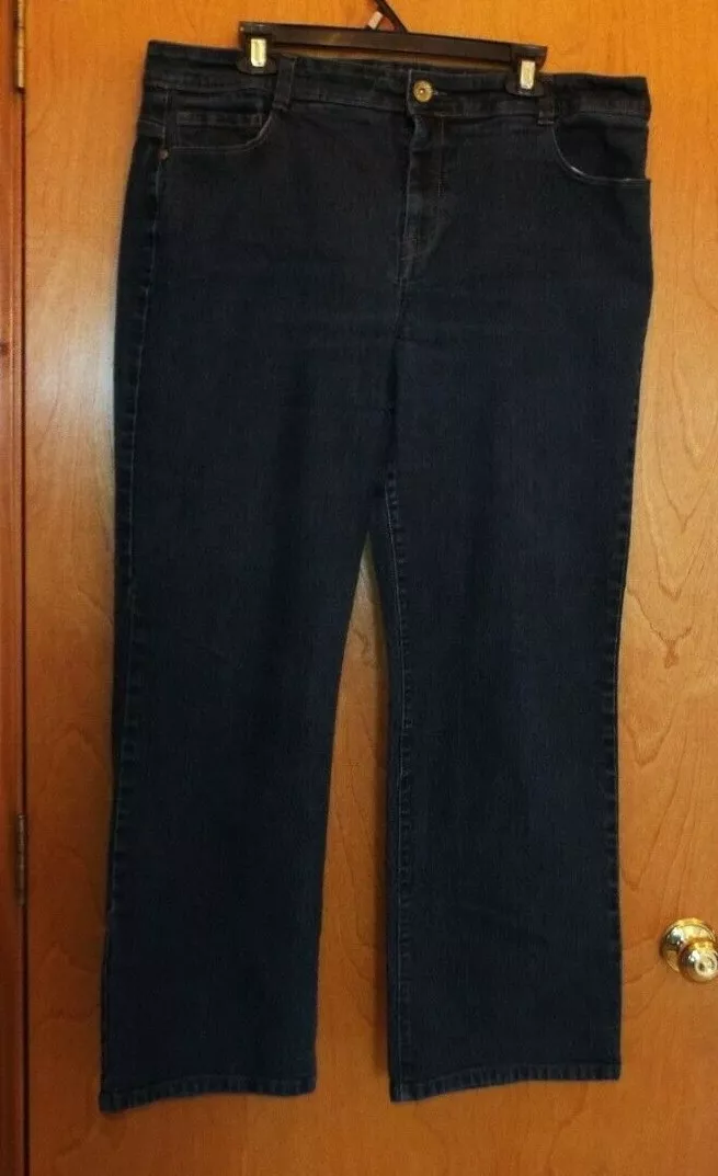 STYLE COMPANY WOMEN S SIZE 18W JEANS DARK WASH. RN 89828