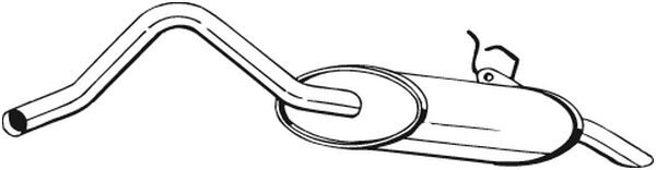 BOSAL 200-261 End Silencer for NISSAN,RENAULT
