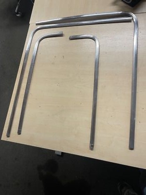 1968 69 Ford Torino Fastback Zierleiste Heckscheibe Rear Window Trim Molding Fai