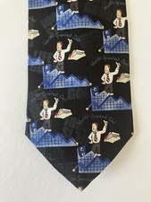 Vicky Davis Men's Necktie Tie Silk Satin World's Greatest Dad Business Made USA