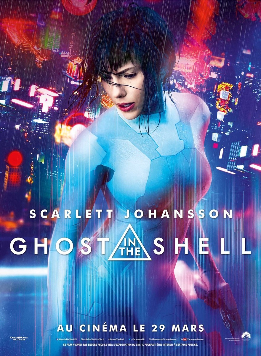 2017 Ghost In The Shell Movie Poster 11X17 Scarlett Johansson