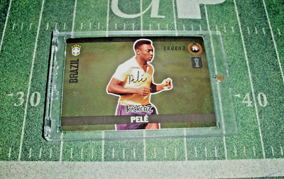2018 Kickerz Pele GOAT Legend RARE Gold FOIL PRINTED AUTO Card READ  