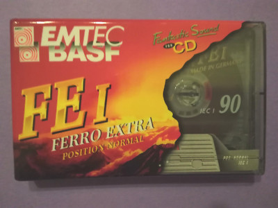 MC Musikkassette BASF Emtec FE I Ferro Extra 90 Audio Tape Kassetten
