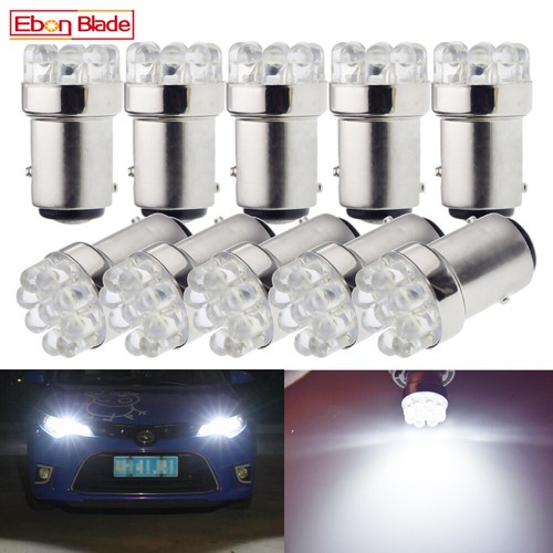 Ruiandsion 2pcs 1157 LED Bulb White 6V BAY15D 5050 12SMD LED Light Bulbs For Back Up Reverse Lights Brake Lights Tail Lights,Non-polarity, Turn Signal Bulbs - Canada
