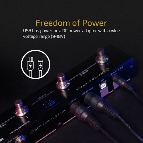 Hotone Ampero Control 4 Button Bluetooth MIDI Fuß Controller Pedal DE - Bild 6 von 7